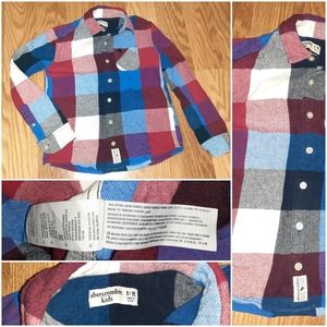 Boys Plaid Button Down Shirt 9/10